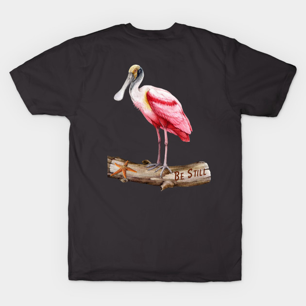 Spoonbill (Back Print) by NatureDzines